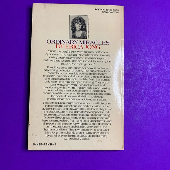 “Ordinary Miracles” , poems by Erica Jong - Picture 10 of 12